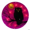 13.75" Lighted Owl Halloween Window Silhouette