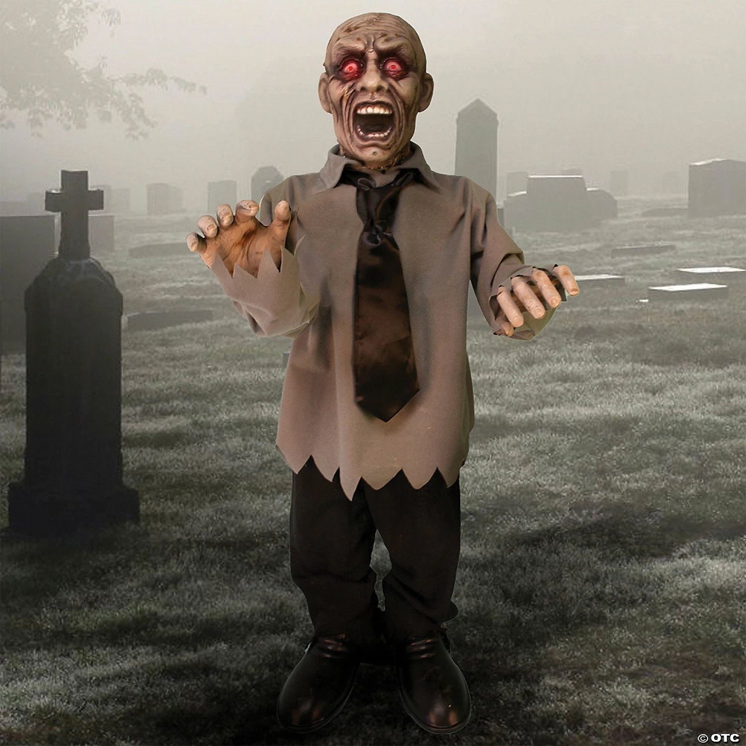 36" Twisting Zombie Animated Prop - Image 4