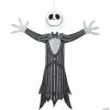 42" Blow Up Inflatable Jack Skellington on Tombstone
