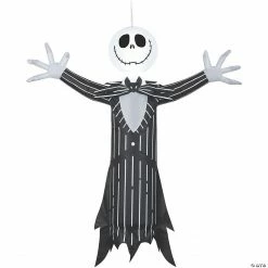 42" Blow Up Inflatable Jack Skellington on Tombstone