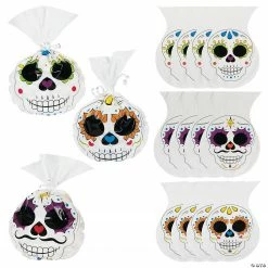 6 3/4" x 9 1/4" Day of the Dead Cellophane Bags - 12 Pc.