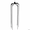 6' Black Long Legged Spider Halloween Decoration