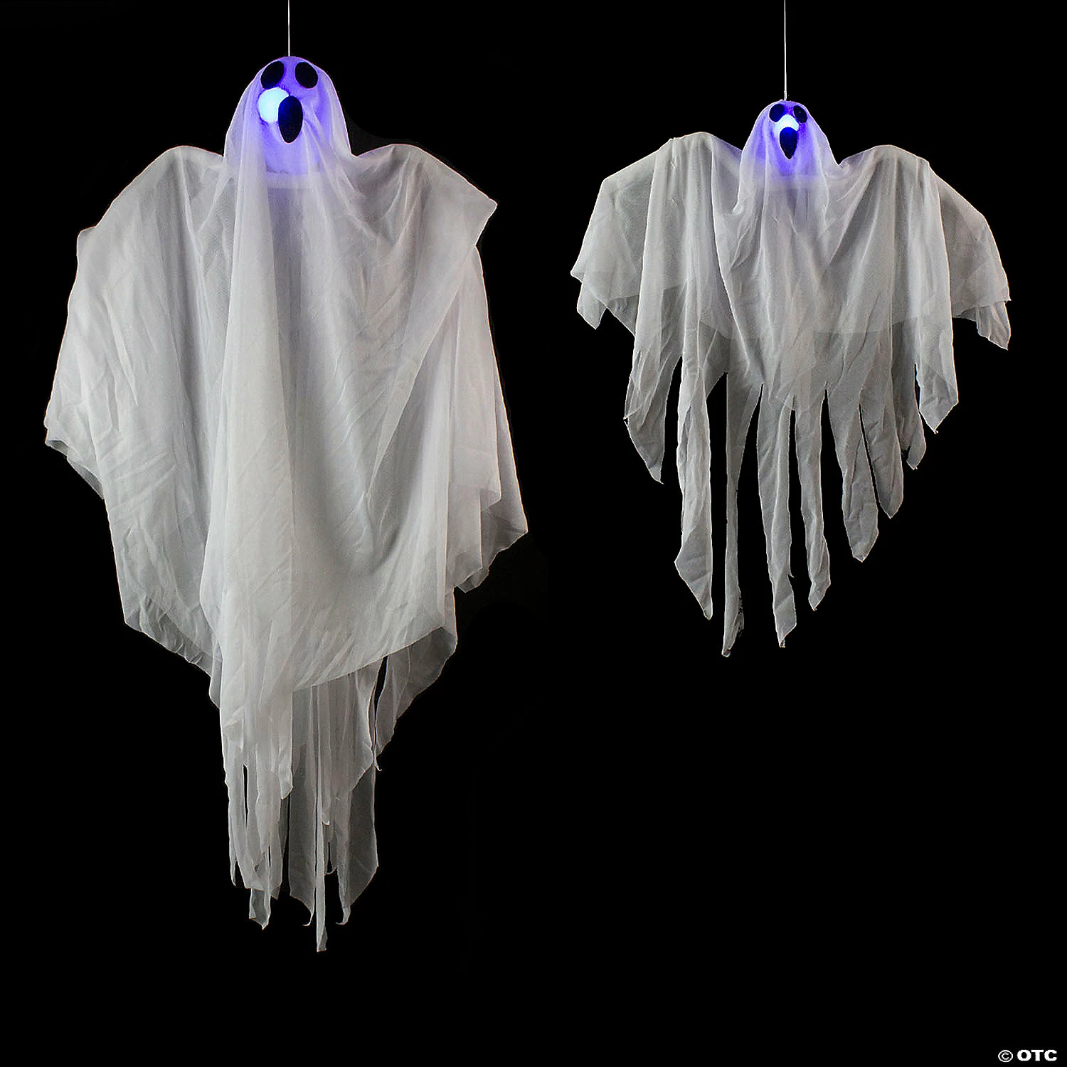 6-Piece Ghost Family Halloween Porch Display Decoration Set - Image 3