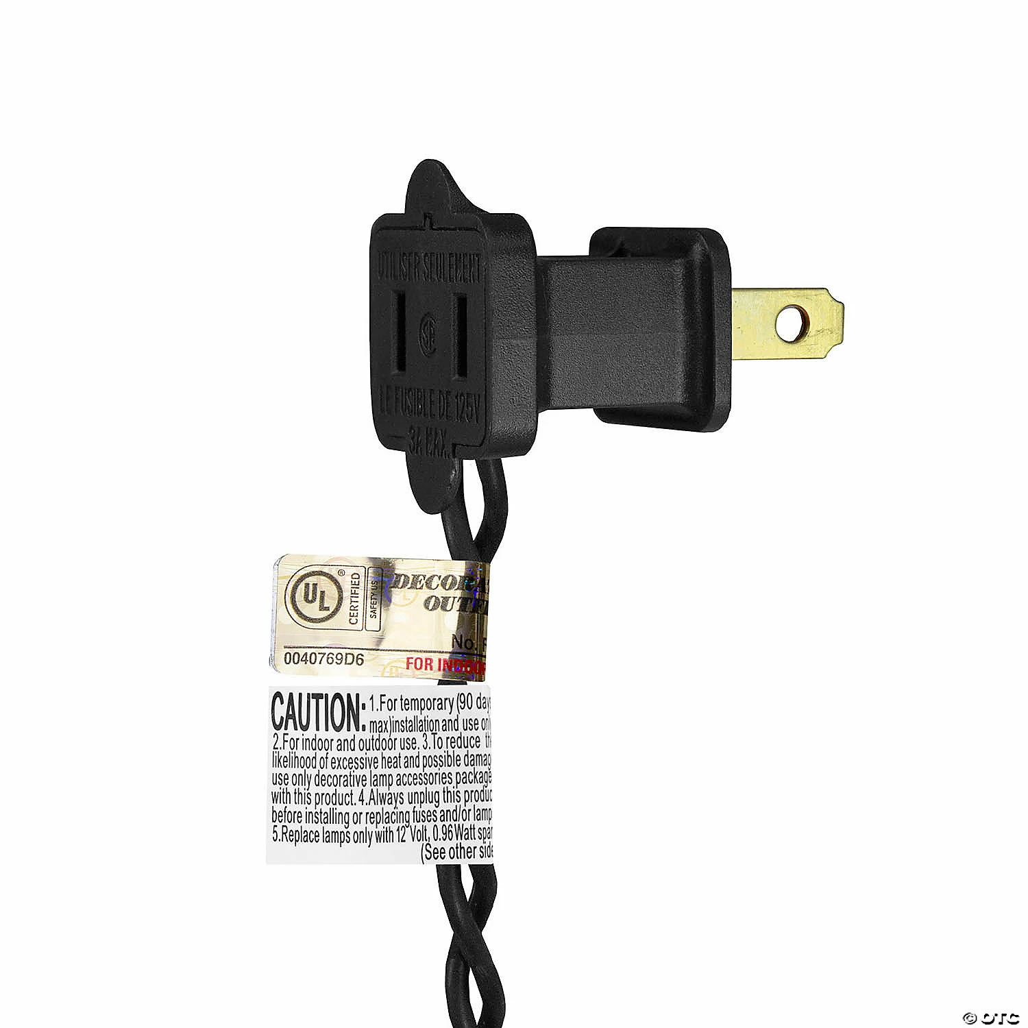 6ct Bone Shaped Halloween Lights - 9.75ft Black Wire - Image 4