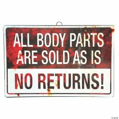 All Body Parts are Sold as Is Halloween Decoration