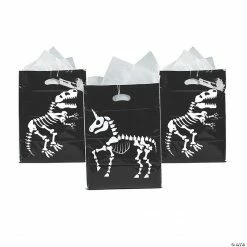 Animal Skeleton Trick-or-Treat Goody Bags - 50 Pc.