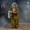 Animated Ghostly Butler Standing Halloween Decoration
