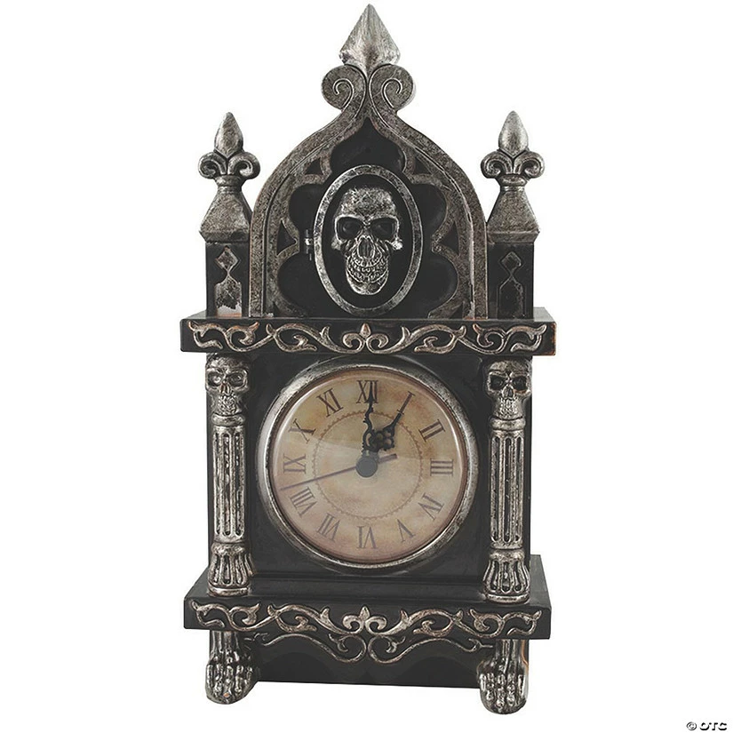Animated Haunted Raven Clock Halloween Decoration