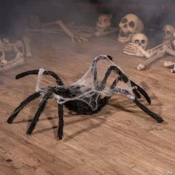 Animated Walking Spider with Web Halloween Decoration