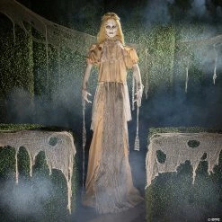 Animated Zombie Bride Standing Halloween Decoration