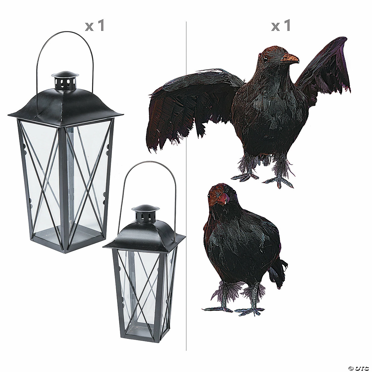 Black Lanterns & Crows Decorating Kit - Image 2