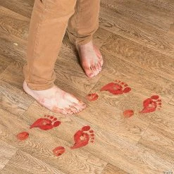 Bloody Footprints Halloween Floor Decals - 2 Pc.