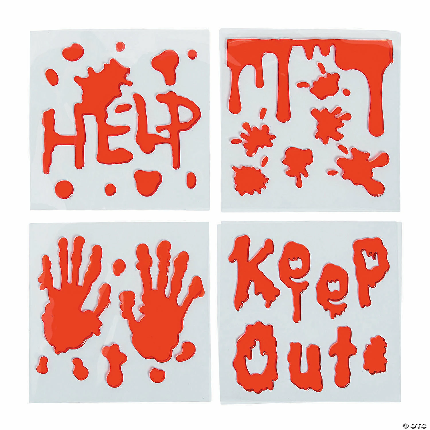 Bloody Gel Clings - 12 Pc.