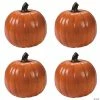 Bulk Orange Foam Pumpkins - 4 Pc.