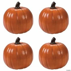 Bulk Orange Foam Pumpkins - 4 Pc.