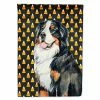Caroline's Treasures, Halloween, Bernese Mountain Dog Candy Corn Halloween Portrait Flag Garden Size, 11.25 x 15.5, Dogs
