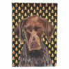 Caroline's Treasures, Halloween, German Shorthaired Pointer Candy Corn Halloween Portrait Flag Garden Size, 11.25 x 15.5, Dogs