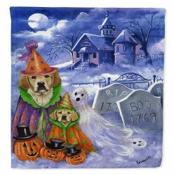 Caroline's Treasures, Halloween, Golden Retriever Halloween Flag Canvas House Size, 28 x 40, Dogs