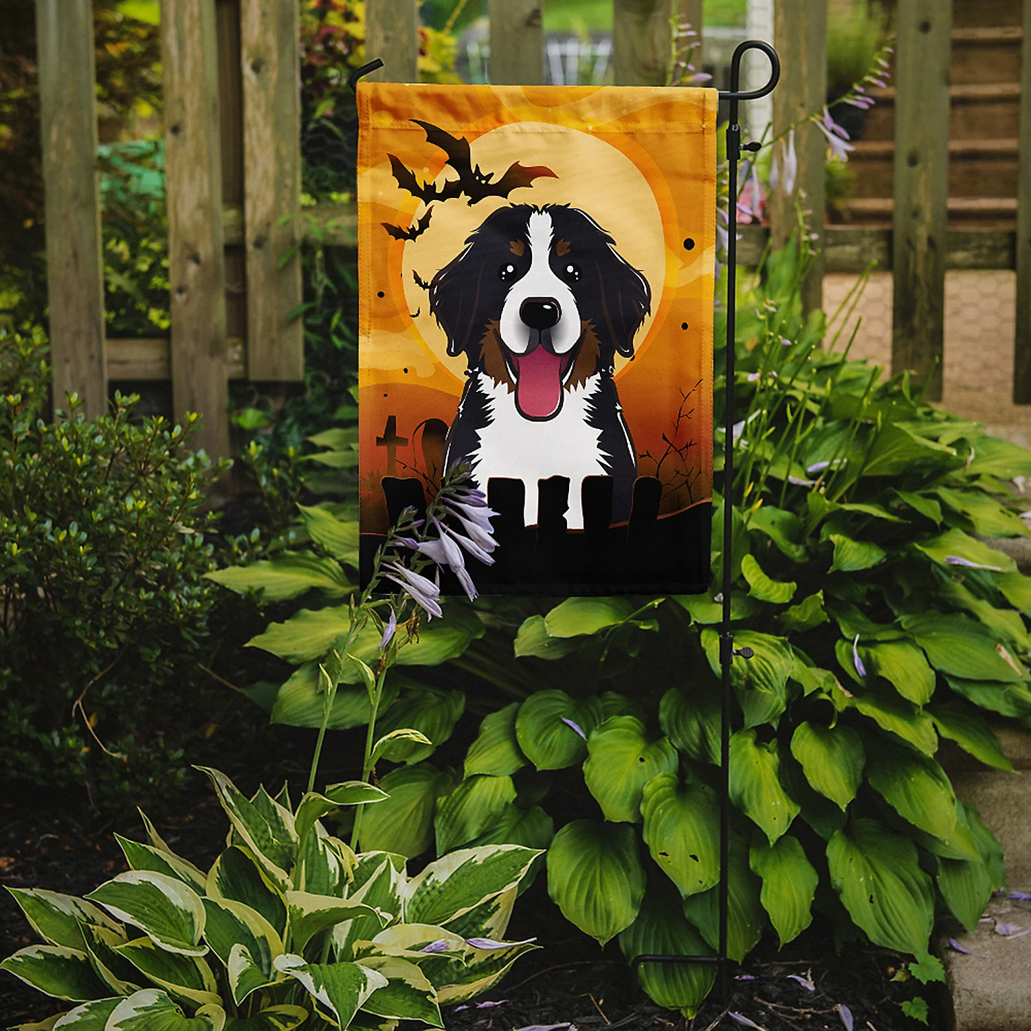 Caroline's Treasures, Halloween, Halloween Bernese Mountain Dog Flag Garden Size, 11.25 x 15.5, Dogs - Image 2