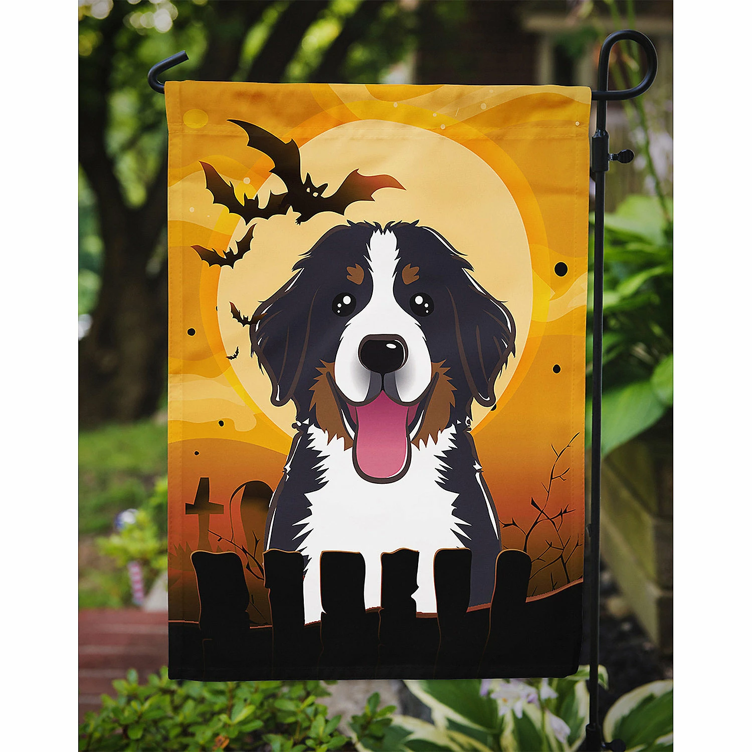 Caroline's Treasures, Halloween, Halloween Bernese Mountain Dog Flag Garden Size, 11.25 x 15.5, Dogs - Image 3
