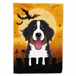 Caroline's Treasures, Halloween, Halloween Bernese Mountain Dog Flag Garden Size, 11.25 x 15.5, Dogs