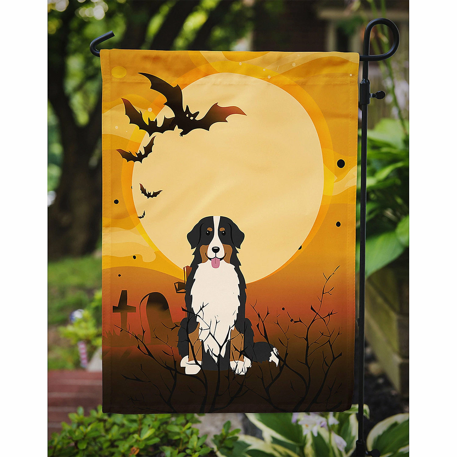 Caroline's Treasures, Halloween, Halloween Bernese Mountain Dog Flag Garden Size, 11.25 x 15.5, Dogs - Image 3