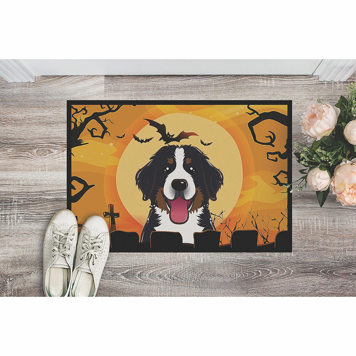 Caroline's Treasures, Halloween, Halloween Bernese Mountain Dog Indoor or Outdoor Mat 24x36, 36 x 24, Dogs - Image 2
