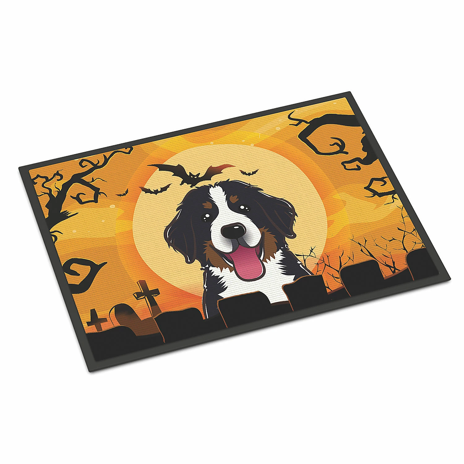 Caroline's Treasures, Halloween, Halloween Bernese Mountain Dog Indoor or Outdoor Mat 24x36, 36 x 24, Dogs