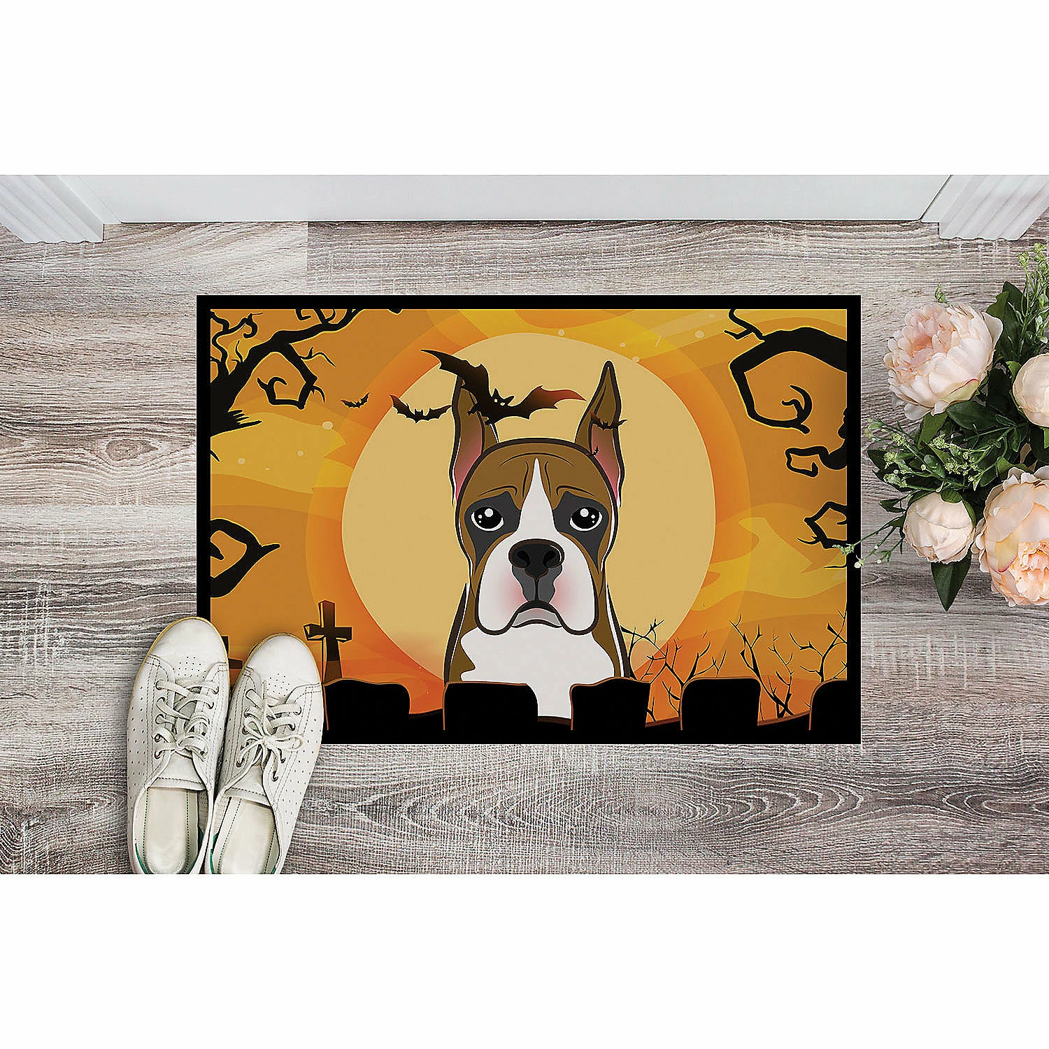 Caroline's Treasures, Halloween, Halloween Boxer Indoor or Outdoor Mat 24x36, 36 x 24, Dogs - Image 2