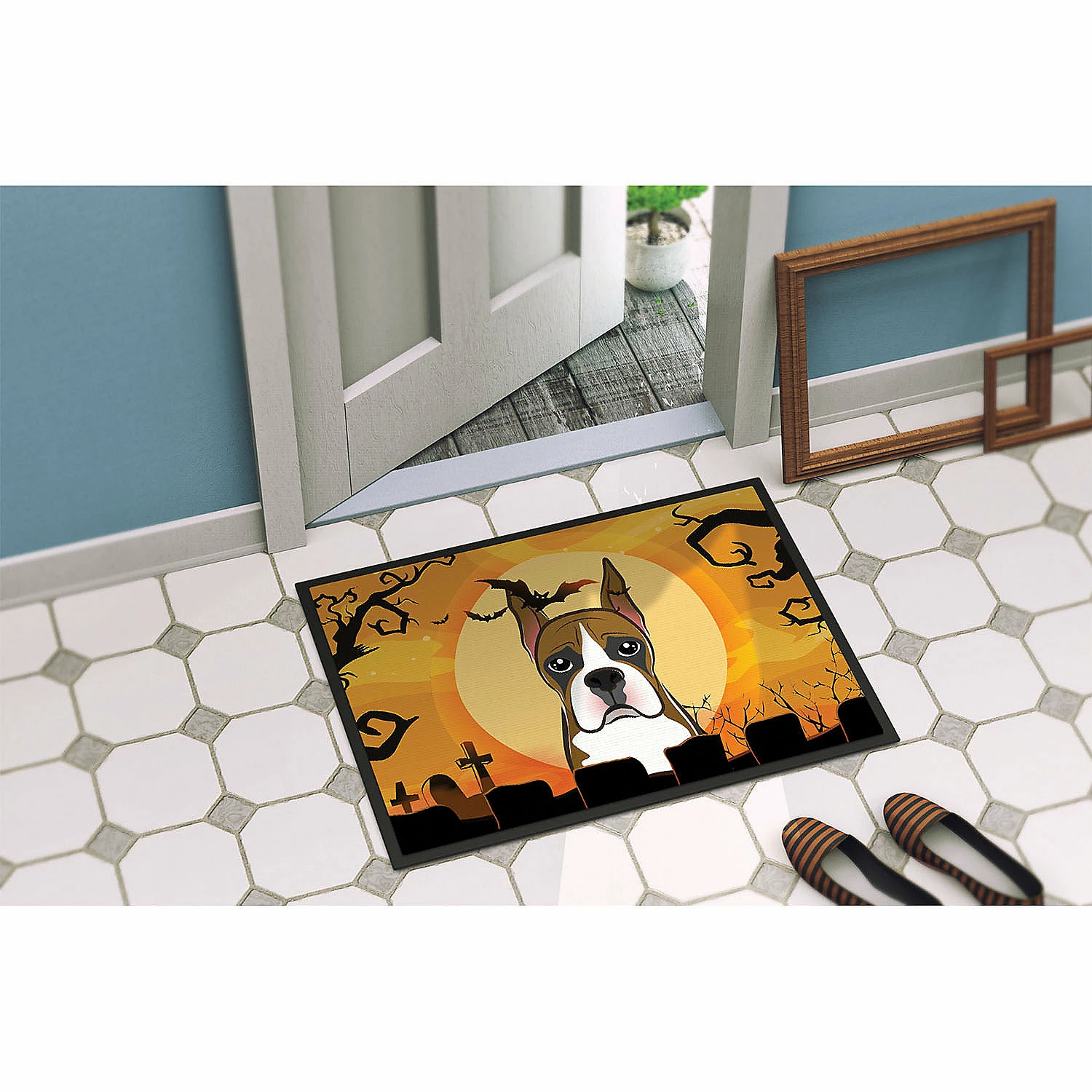 Caroline's Treasures, Halloween, Halloween Boxer Indoor or Outdoor Mat 24x36, 36 x 24, Dogs - Image 4
