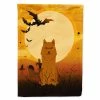 Caroline's Treasures, Halloween, Halloween Karelian Bear Dog Flag Garden Size, 11.25 x 15.5, Dogs