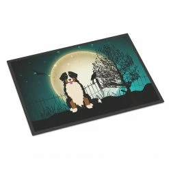 Caroline's Treasures, Halloween, Halloween Scary Bernese Mountain Dog Indoor or Outdoor Mat 24x36, 36 x 24, Dogs
