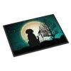 Caroline's Treasures, Halloween, Halloween Scary Black Labrador Indoor or Outdoor Mat 24x36, 36 x 24, Dogs