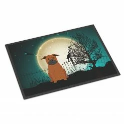 Caroline's Treasures, Halloween, Halloween Scary Chinese Chongqing Dog Indoor or Outdoor Mat 24x36, 36 x 24, Dogs