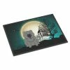 Caroline's Treasures, Halloween, Halloween Scary Chow Chow Blue Indoor or Outdoor Mat 24x36, 36 x 24, Dogs