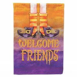 Caroline's Treasures, Halloween, Halloween Welcome Witches Feet Flag Garden Size, 11.25 x 15.5, Seasonal