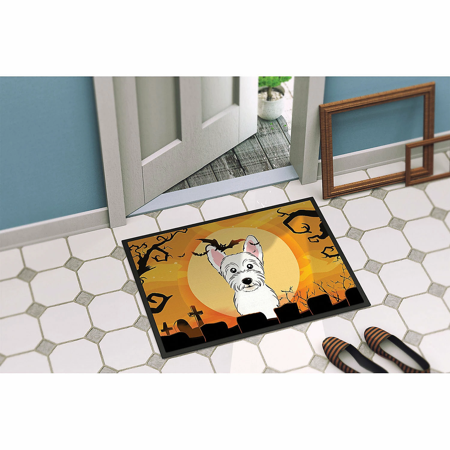 Caroline's Treasures, Halloween, Halloween Westie Indoor or Outdoor Mat 24x36, 36 x 24, Dogs - Image 4