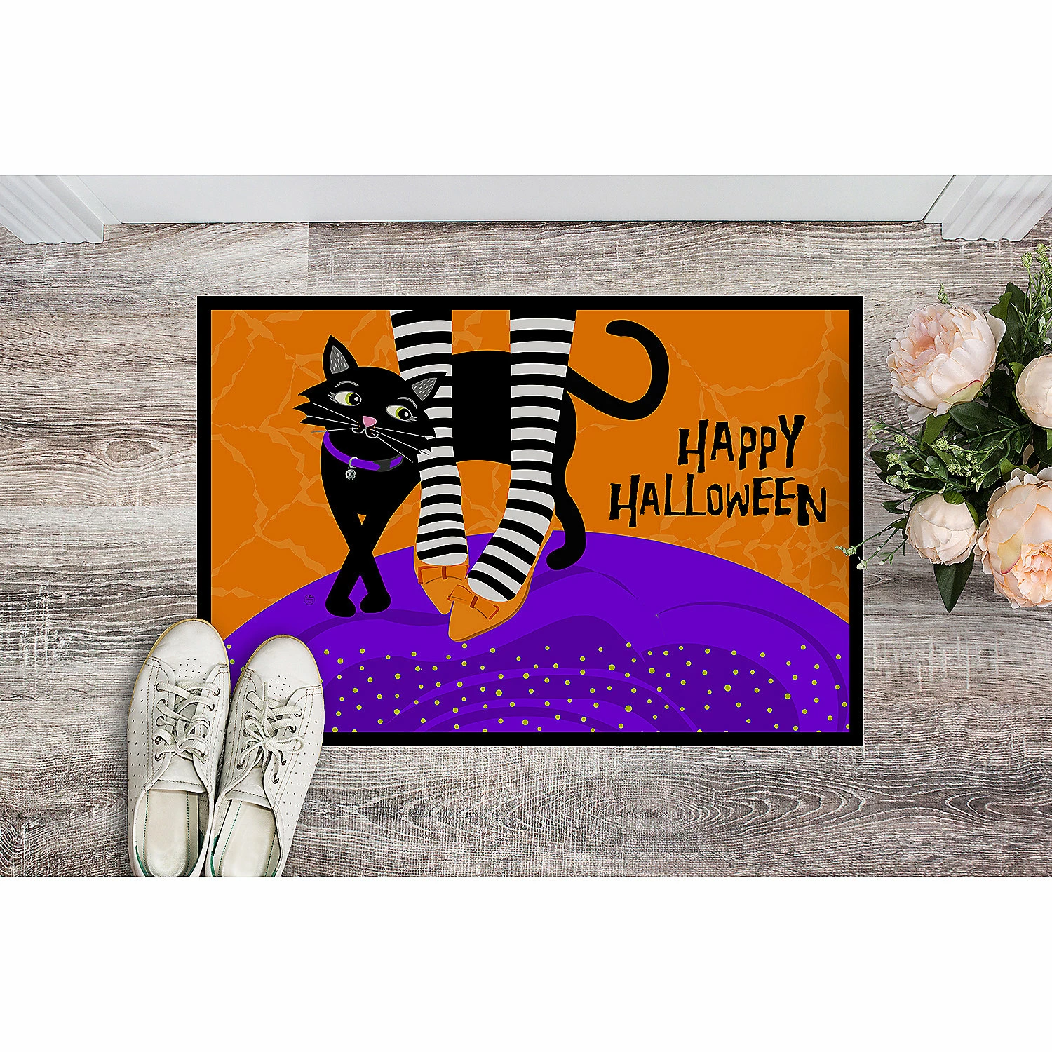 Caroline's Treasures, Halloween, Halloween Witches Feet Indoor or Outdoor Mat 24x36, 36 x 24, - Image 2