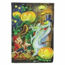 Caroline's Treasures, Halloween, Scary Ghosts and Halloween Trick or Treaters Flag Garden Size, 11.25 x 15.5, Seasonal