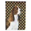 Caroline's Treasures, Halloween, Springer Spaniel Candy Corn Halloween Portrait Flag Garden Size, 11.25 x 15.5, Dogs