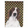 Caroline's Treasures, Halloween, Welsh Springer Spaniel Candy Corn Halloween Portrait Flag Garden Size, 11.25 x 15.5, Dogs