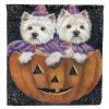 Caroline's Treasures, Halloween, Westie Halloween Pumpkin Ride Flag Canvas House Size, 28 x 40, Dogs
