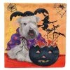 Caroline's Treasures, Halloween, Wheaten Terrier Halloween Flag Canvas House Size, 28 x 40, Dogs