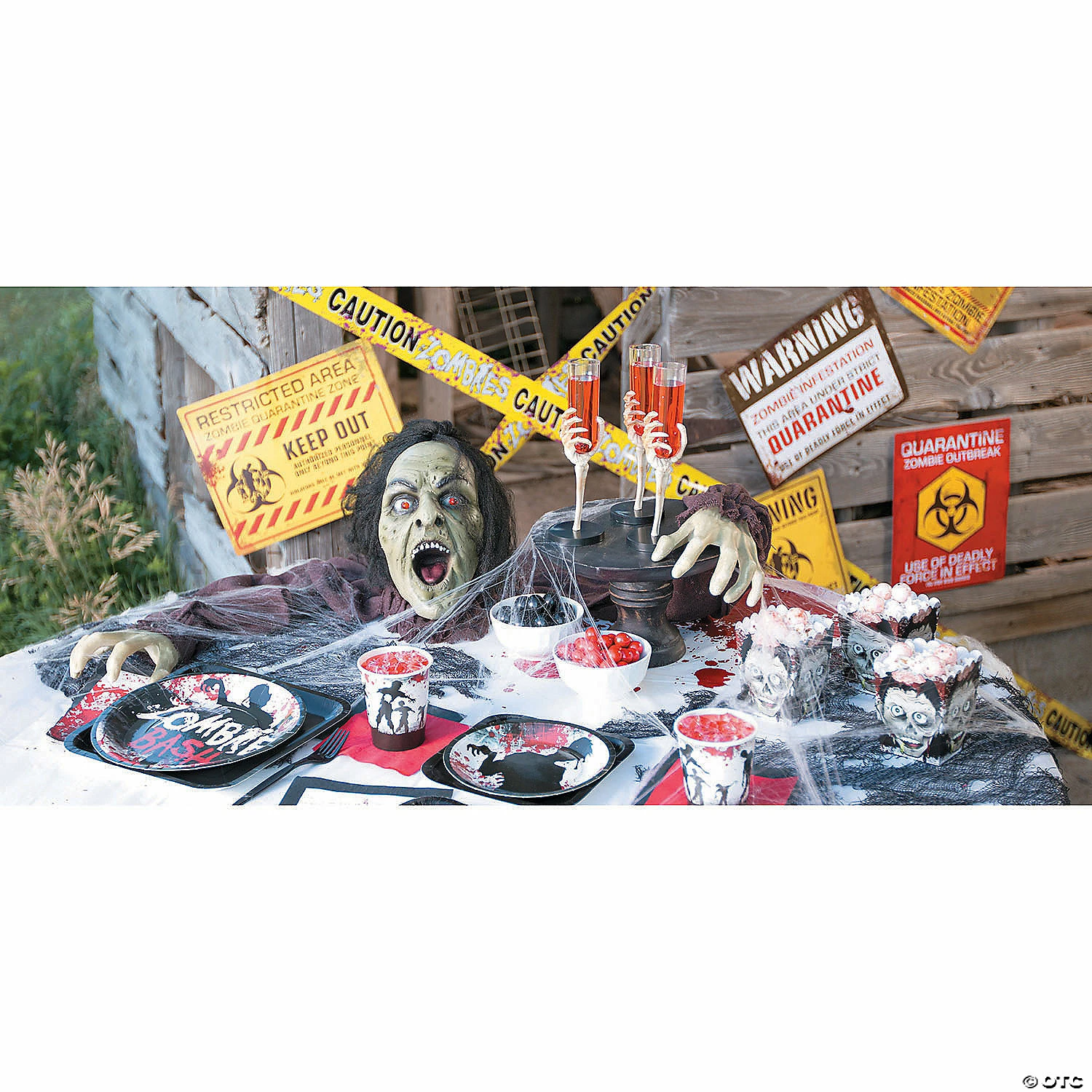Clawing Zombie Groundbreaker with LED Eyes Halloween Decoration - Image 5