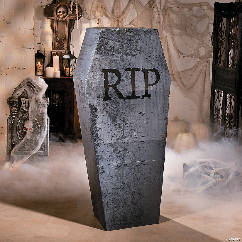Coffin Cardboard Stand-Up Halloween Decoration