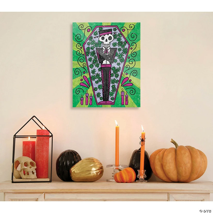 Creative Gallery "Dead in Coffin - green" Acrylic Wall Art Print