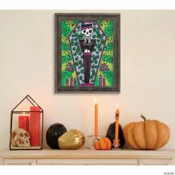 Creative Gallery "Dead in Coffin - green" Barn Wood Framed Wall Art Print