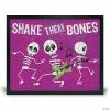 Creative Gallery "Shake Them Bones - Purple" 16x20 Puzzle & Puzzle Wall Mount Bundle