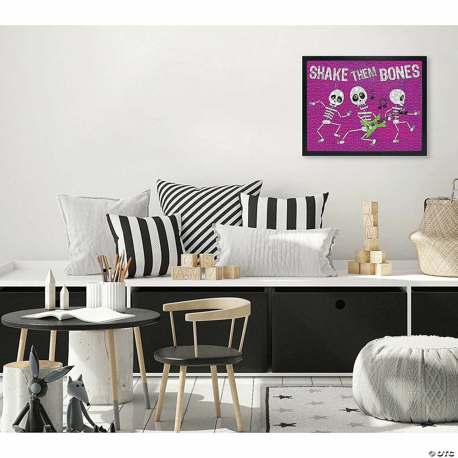 Creative Gallery "Shake Them Bones - Purple" 16x20 Puzzle & Puzzle Wall Mount Bundle - Image 2
