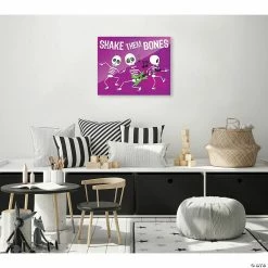 Creative Gallery "Shake Them Bones - Purple" Acrylic Wall Art Print
